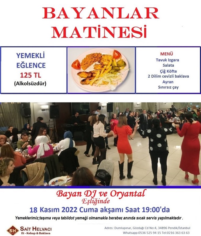 18 Kasım 2022 Pendik Kadınlar Matinesi