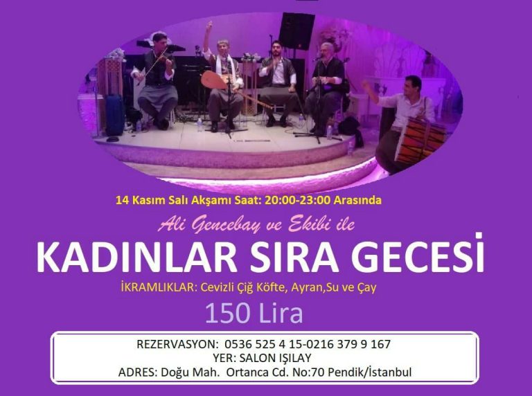 14.11.2023 Pendik Kadınlar Sıra Gecesi
