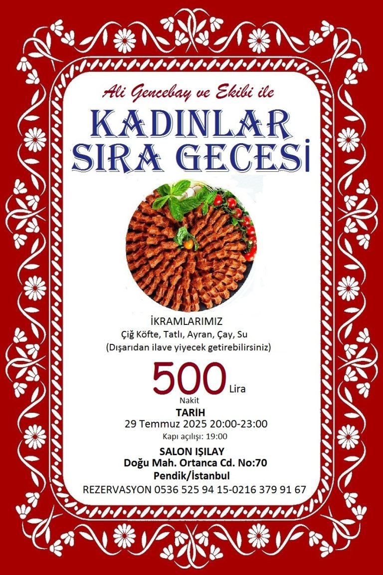 29 Temmuz 2025 Bayanlar Sıra Gecesi