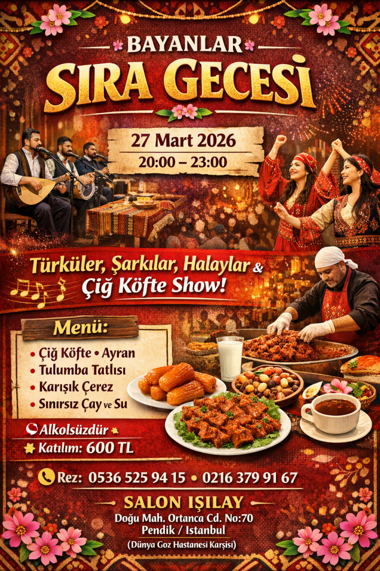 27 Mart 2026 Bayanlar Sıra Gecesi